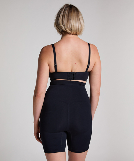 ﻿Faja correctora sin costuras para muslos, Negro