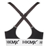 HKMX Sujetador deportivo The Crop Logo nivel 1, Negro