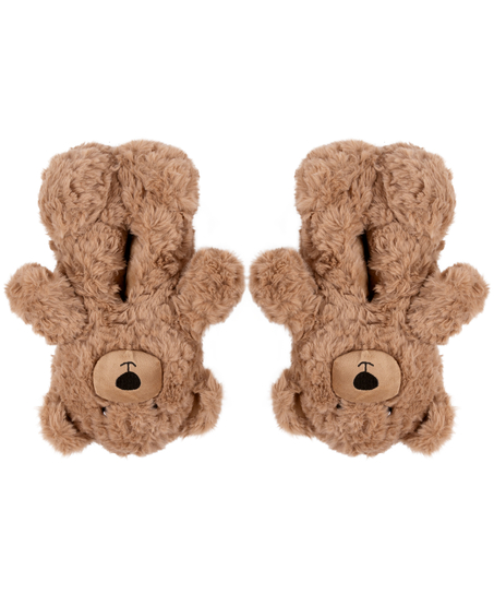 Pantuflas Teddy Bear, Beige