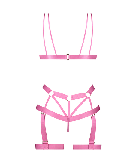 Private Bodi con entrepierna abierta Hedonist, Rosa