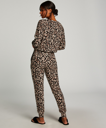 Top de pijama Jersey, Negro