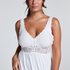 Vestido lencero Nora Lace, Blanco