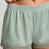 Short Velours Lace, Verde