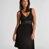 Vestido lencero Nora Lace, Negro