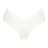 Brasile&ntilde;a en forma de V burn-out mesh, Blanco