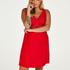 Vestido lencero Nora Lace, Rojo