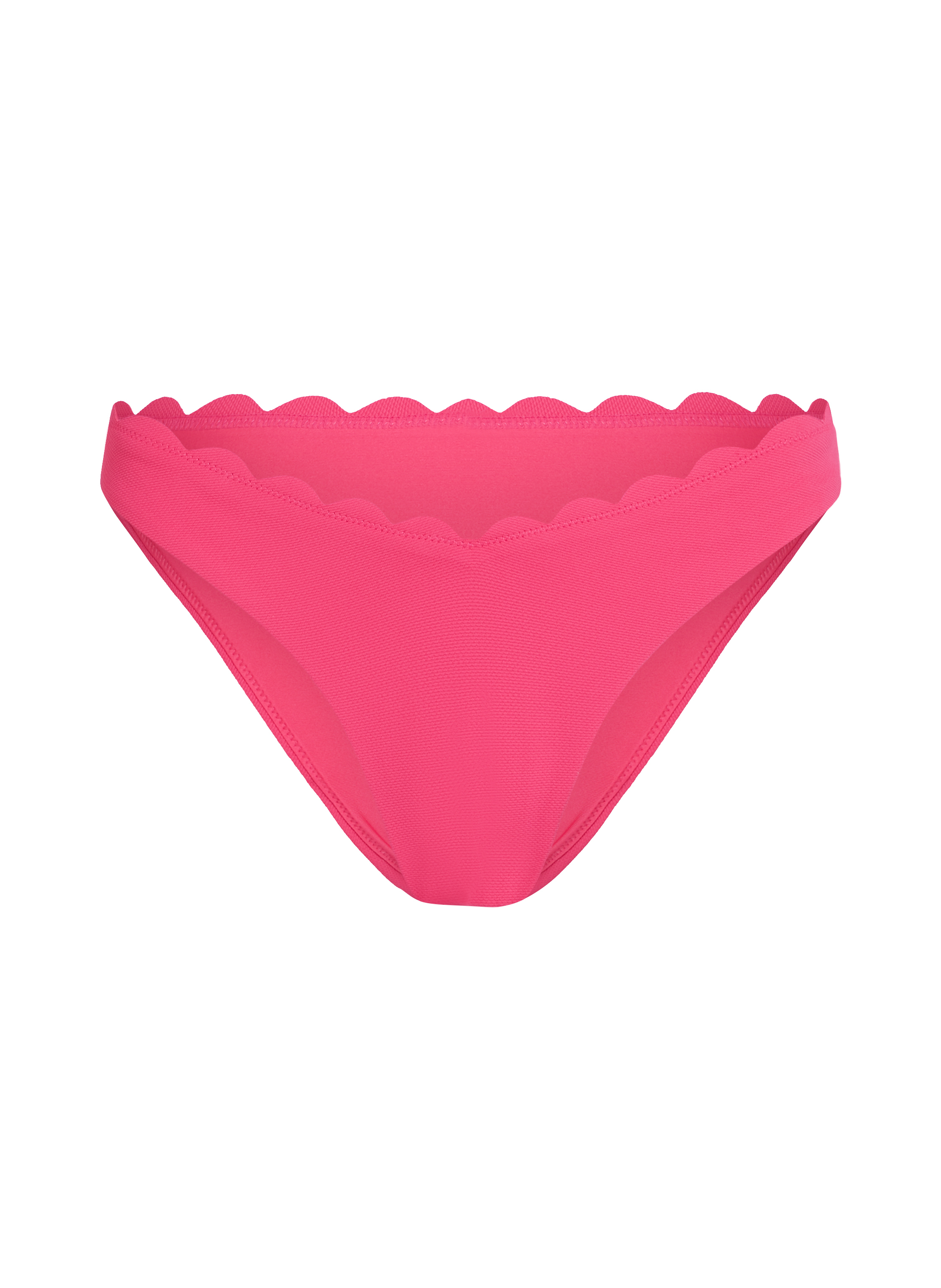 Braguita de Bikini de Corte Alto Scallop, Rosa, main