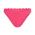 Braguita de Bikini de Corte Alto Scallop, Rosa