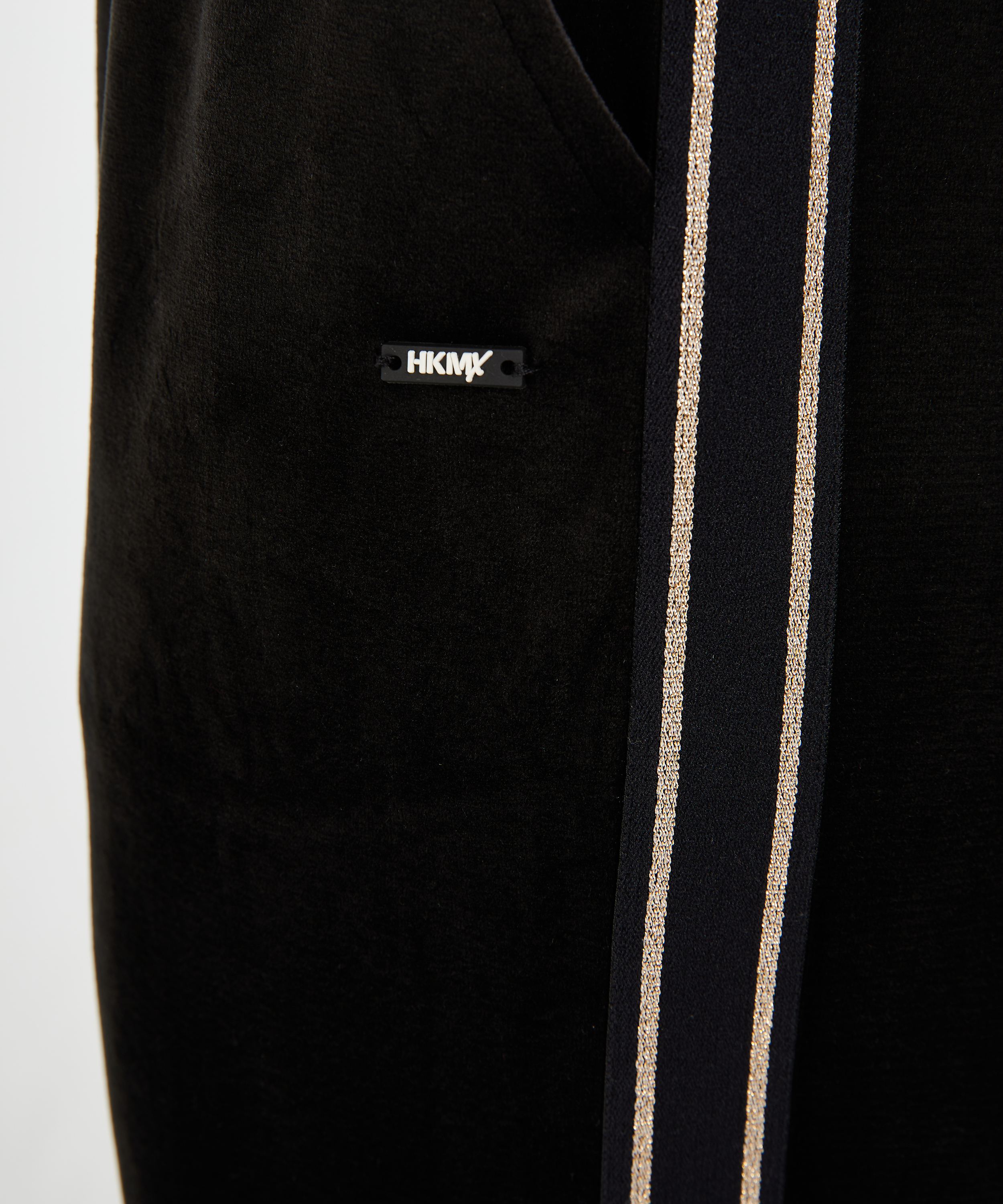 Pantalón de deporte de terciopelo HKMX, Negro, main