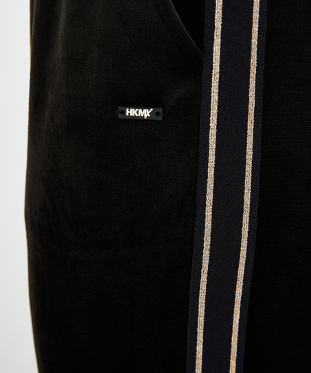 Pantalón de deporte de terciopelo HKMX, Negro