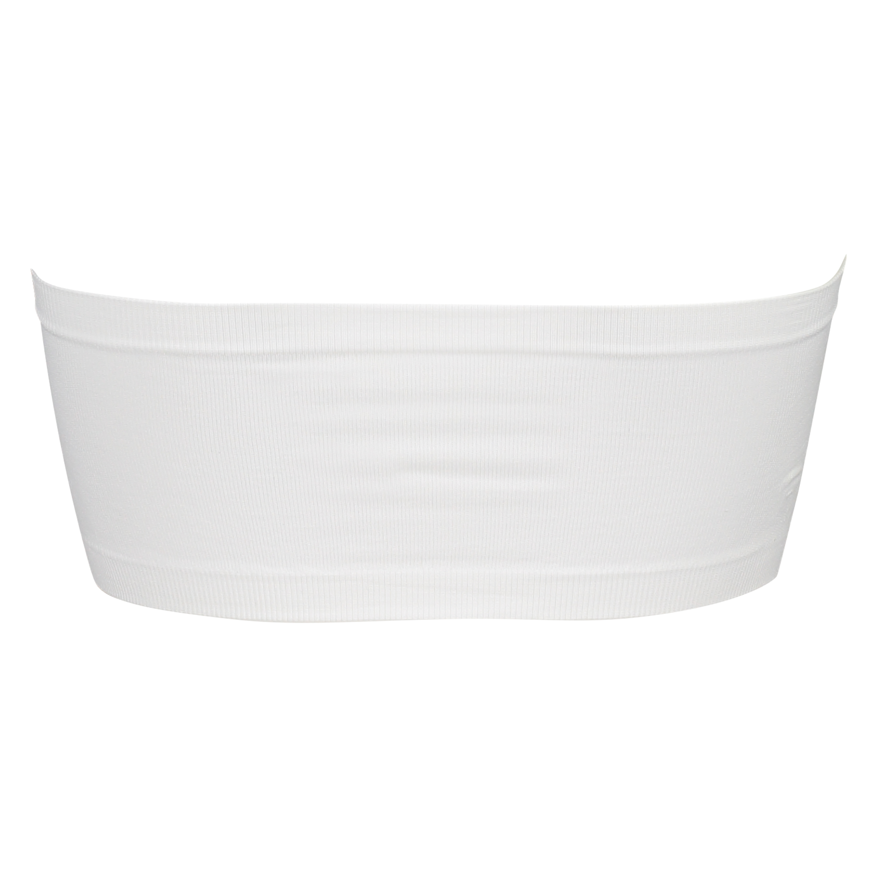 Top sin costuras y con escote palabra de honor, Blanco, main