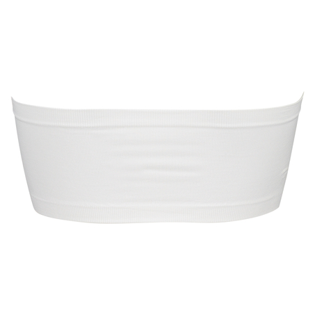 Top sin costuras y con escote palabra de honor, Blanco