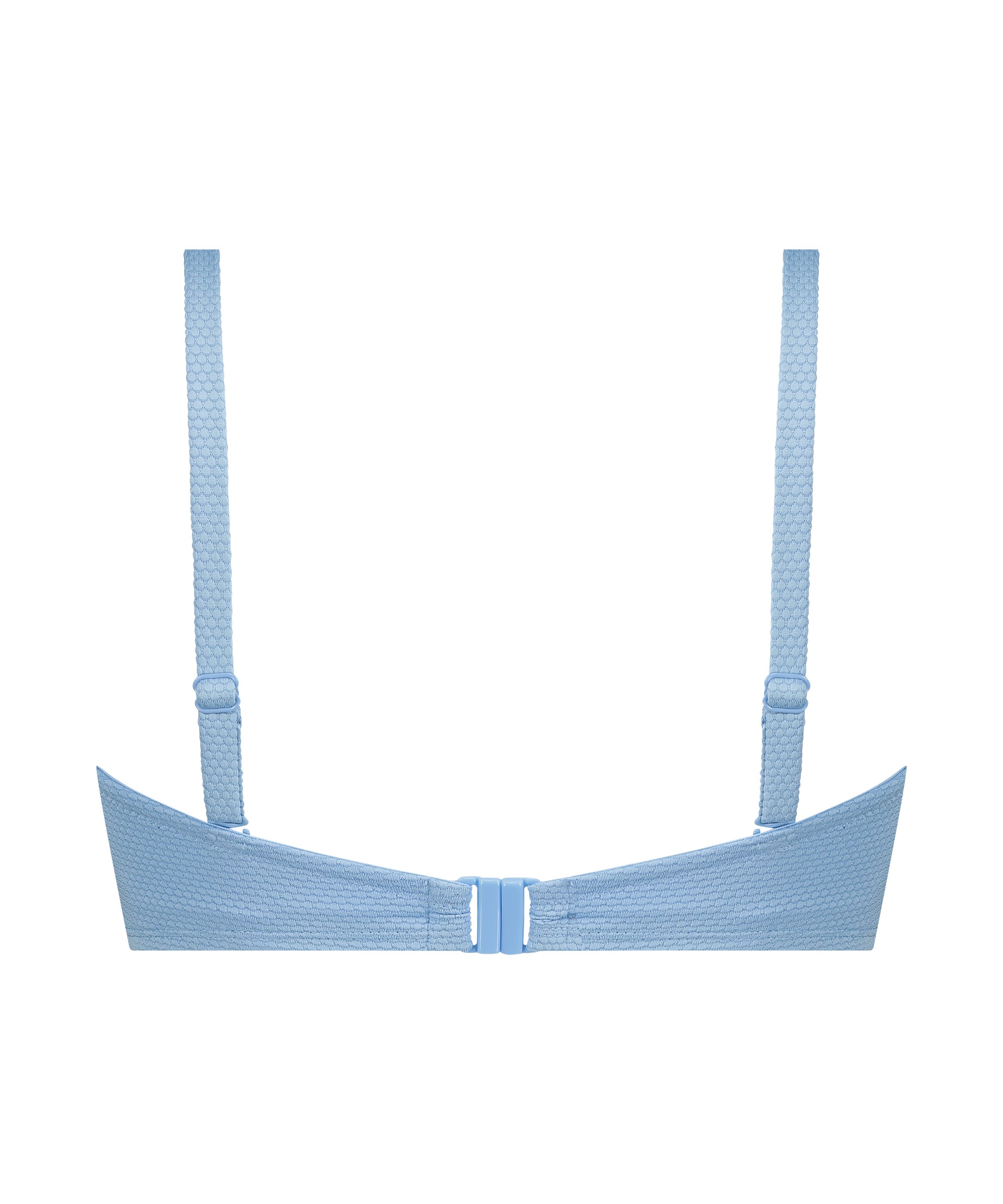 Top de bikini preformado con efecto realce Scallop Copa A - E, Azul, main