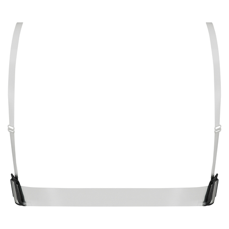 Sujetador push-up de aros preformado sin tirantes Transparent Back, Negro