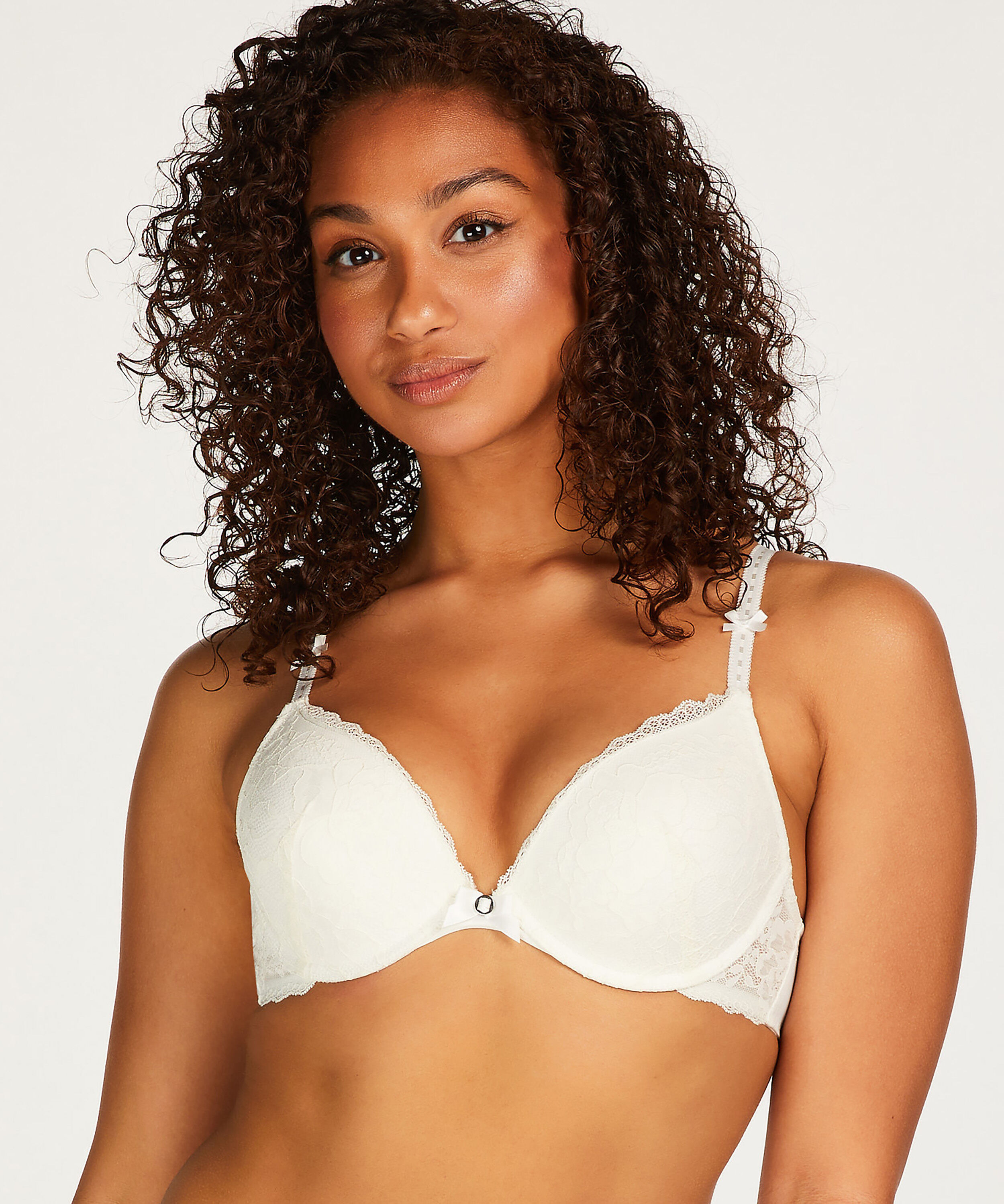 Sujetador push-up de aros preformado Maya, Blanco
