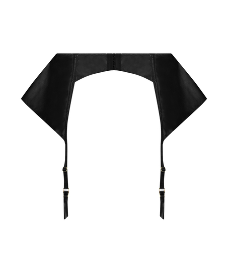 Liguero Private de apariencia de cuero, Negro