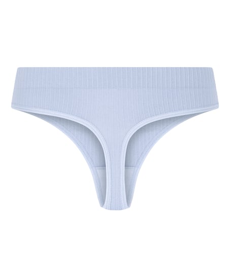 Tanga de tiro alto Dianne, Azul