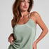 Camiseta top Satin Ayla, Verde