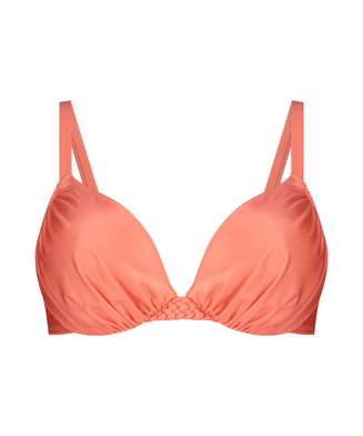 Top de bikini acolchado con aros Sunrise, Naranja