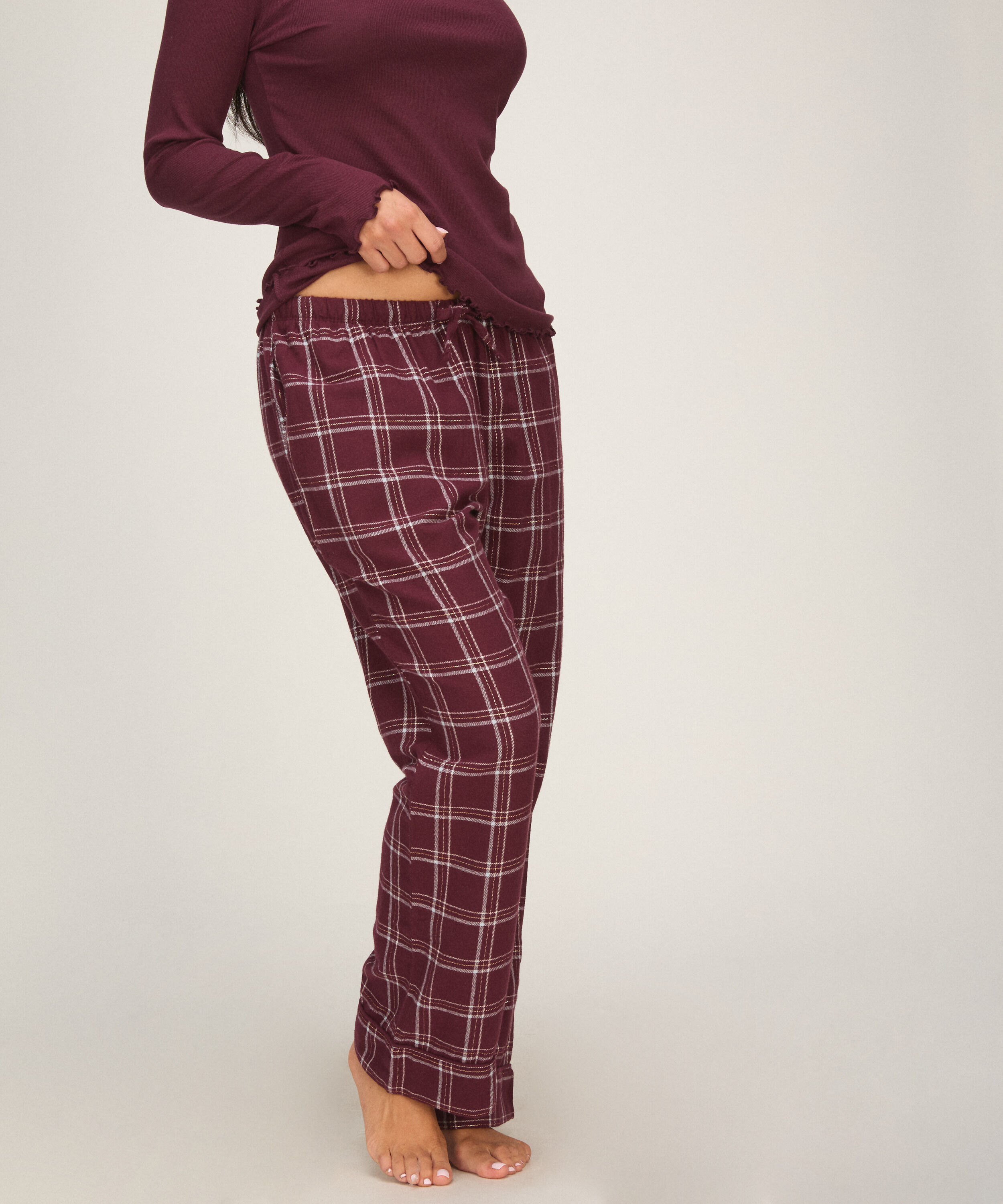 Pantalones de pijama de franela