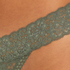 Tanga de corte ultra bajo en forma de V, Verde