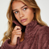 Cárdigan Snuggle Fleece, Morado