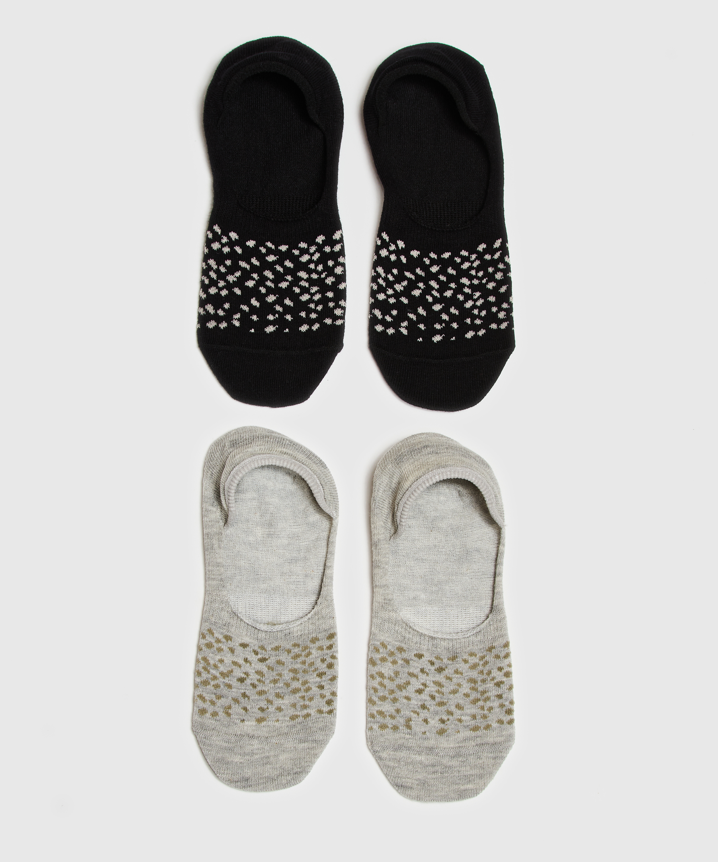 2 Pares Calcetines, Negro, main