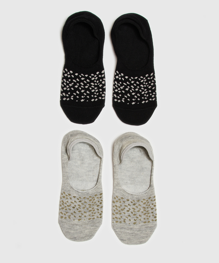 2 Pares Calcetines, Negro