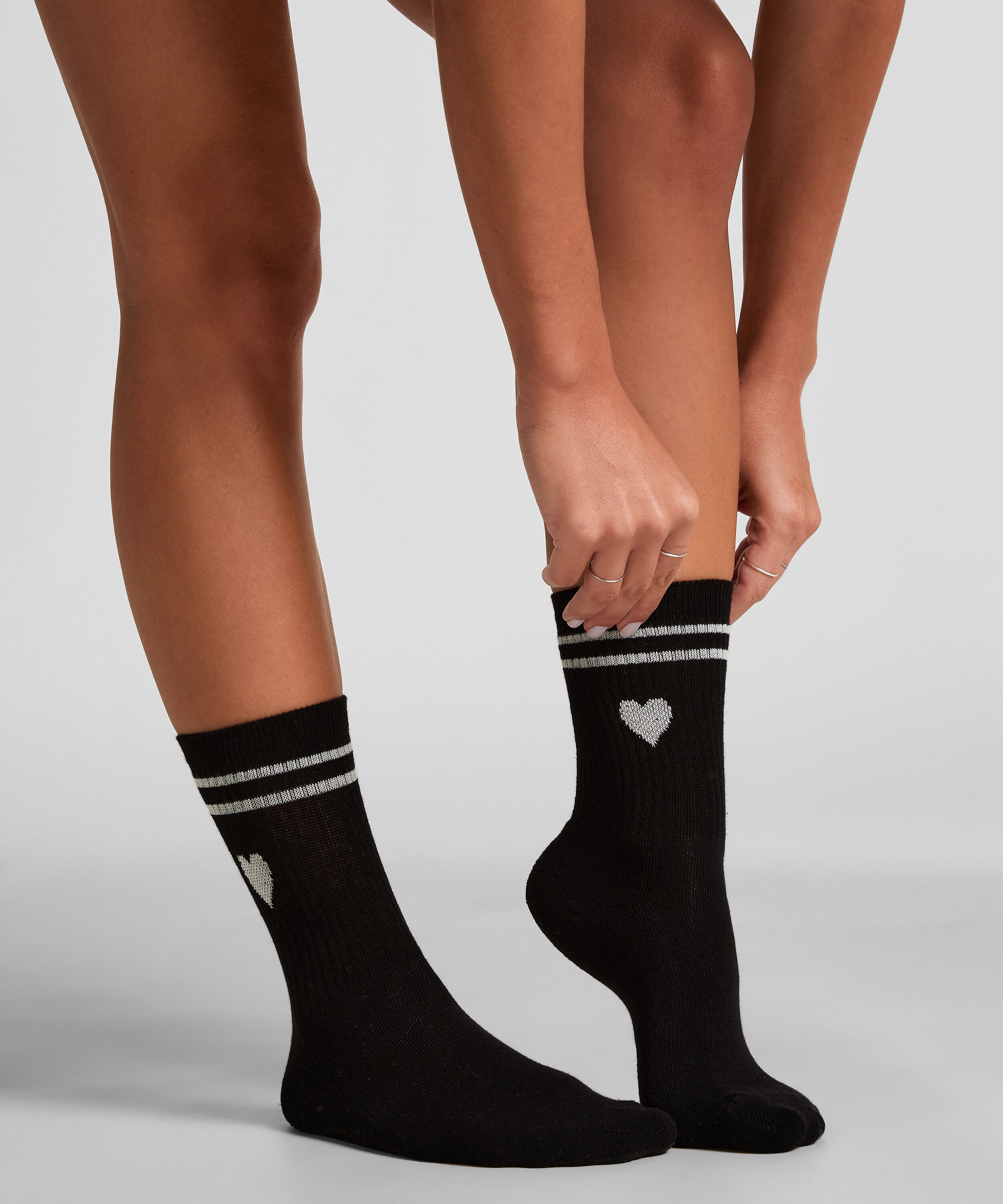 Calcetines de algodón, Negro
