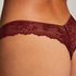 Invisible Tanga Lace Back, Morado