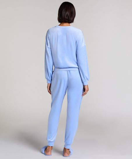 Top de terciopelo, Azul