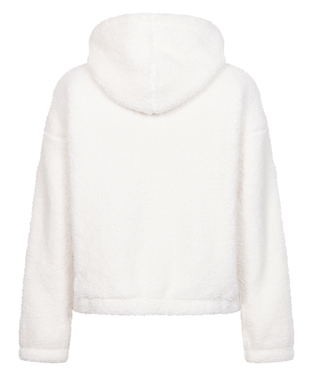 Sudadera con capucha Fleece Snuggle, Blanco