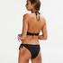 Top de bikini preformado con efecto realce Scallop Copa A - E, Negro