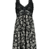Vestido lencero Nora Lace, Negro