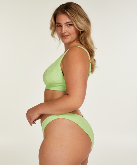 Pantalón de bikini de corte alto Bondi, Verde