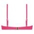 Top de bikini con aros preformado Scallop, Rosa