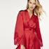 Kimono Lace Satin, Rojo