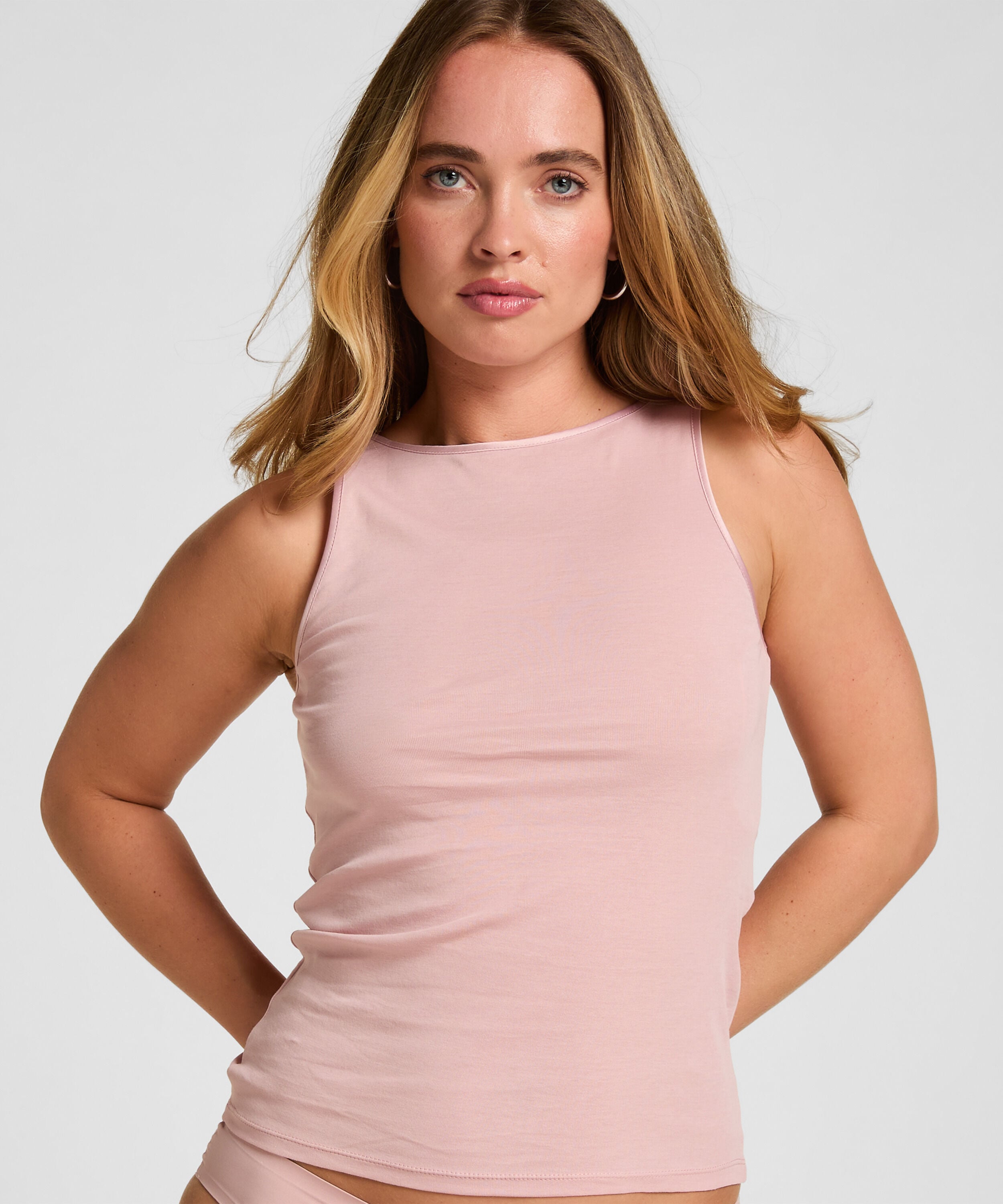Camiseta Tirantes Básica Mujer, Rosa