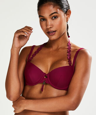 Top de bikini de aros preformado Amanda Queen, Morado