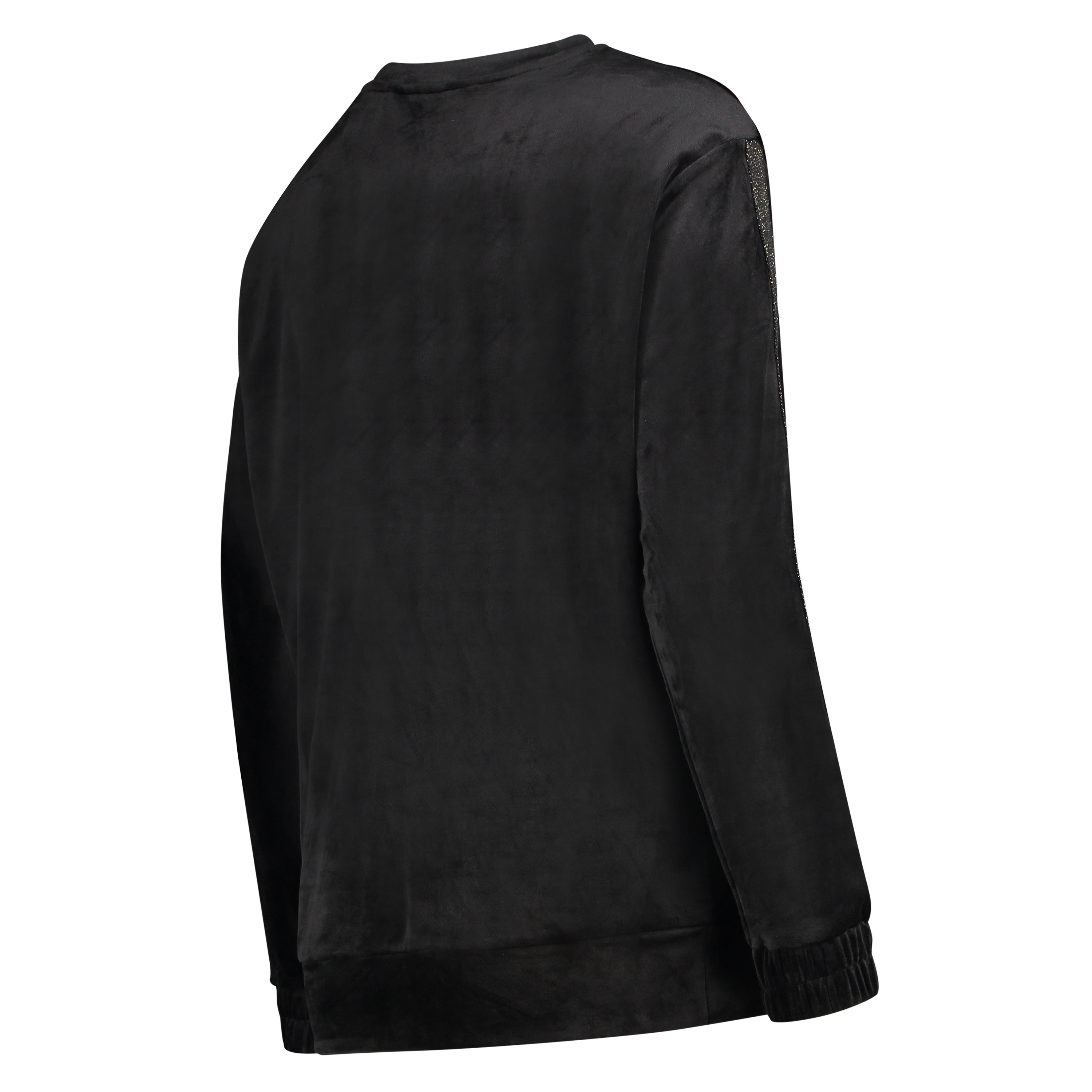 Top premam&aacute; de terciopelo Shimmer, Negro, main