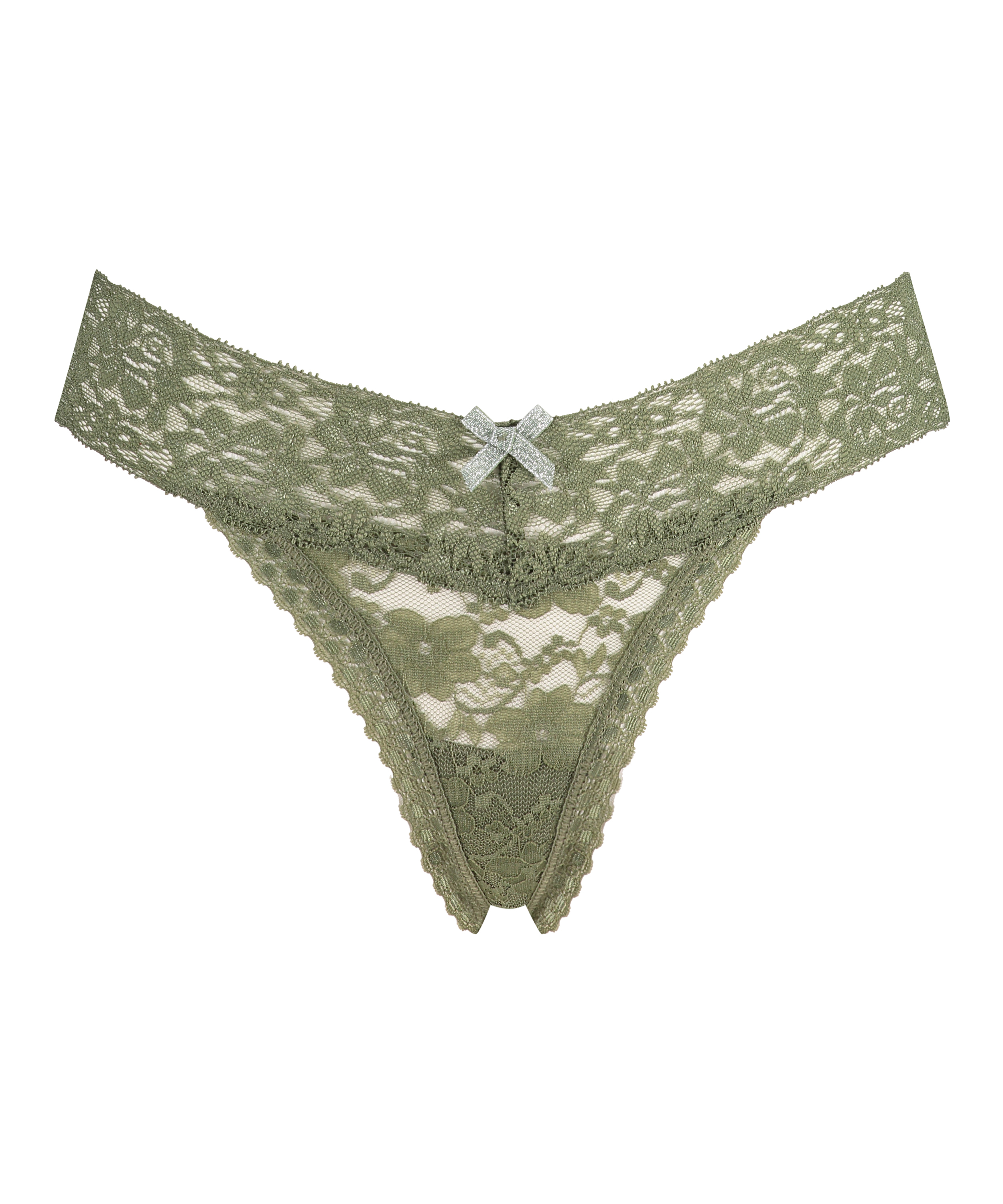 Tanga de corte ultra bajo en forma de V, Verde, main