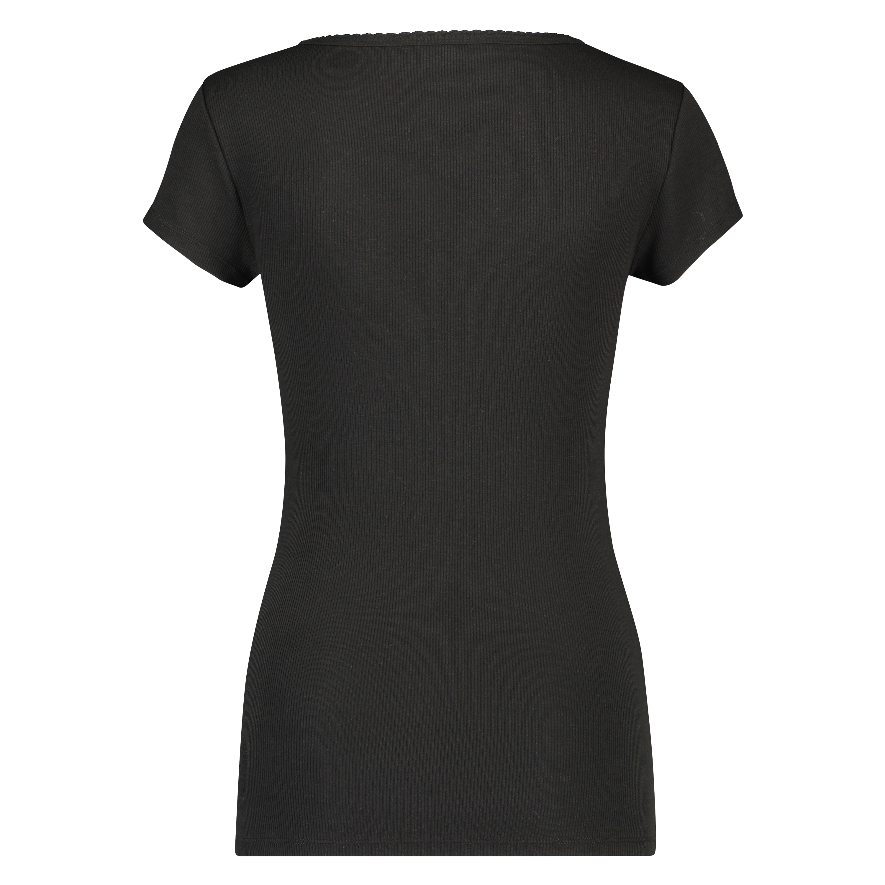 Top de pijama de manga corta., Negro, main