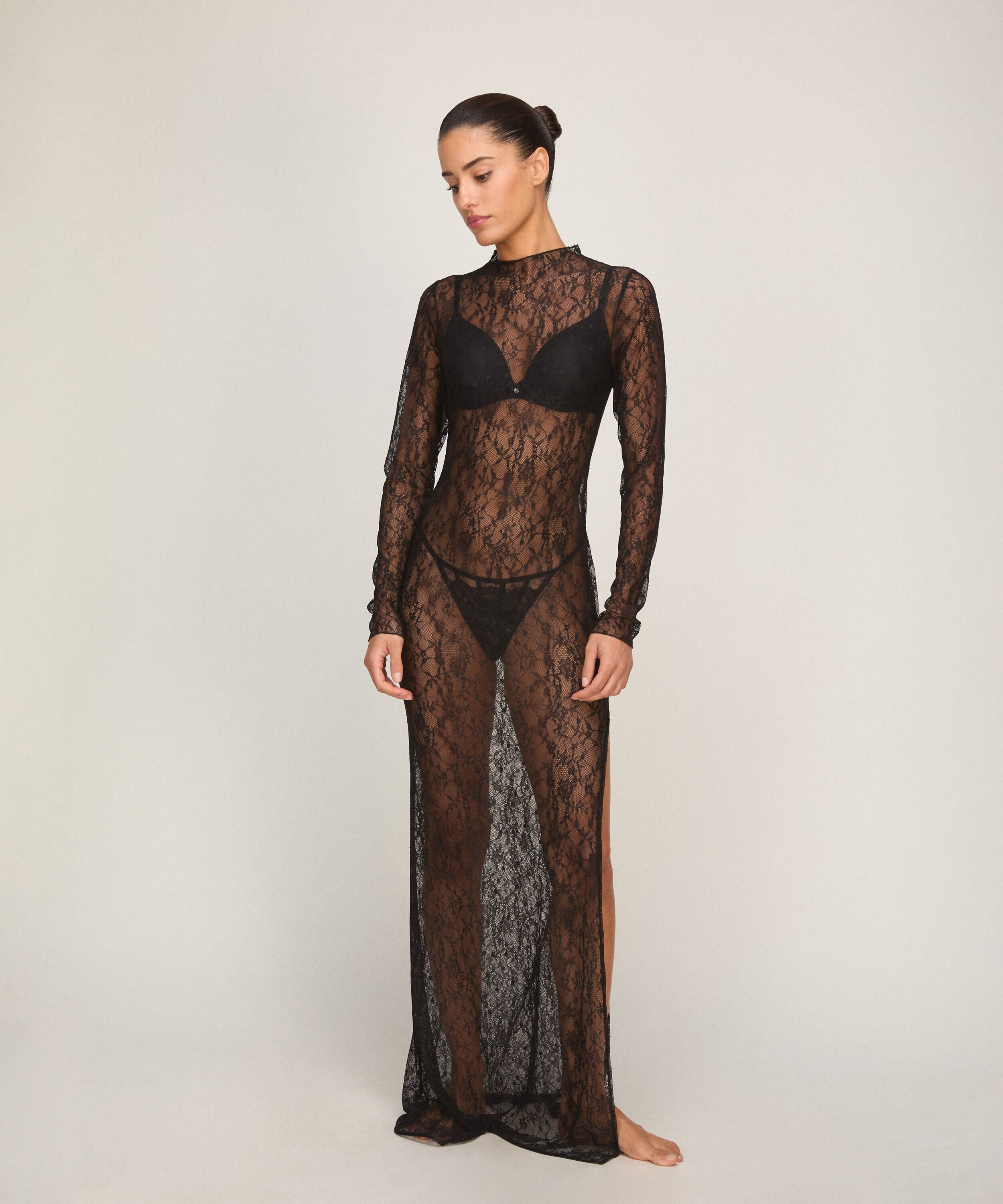 Camisón Allover Lace, Negro Camisón Allover Lace, Negro