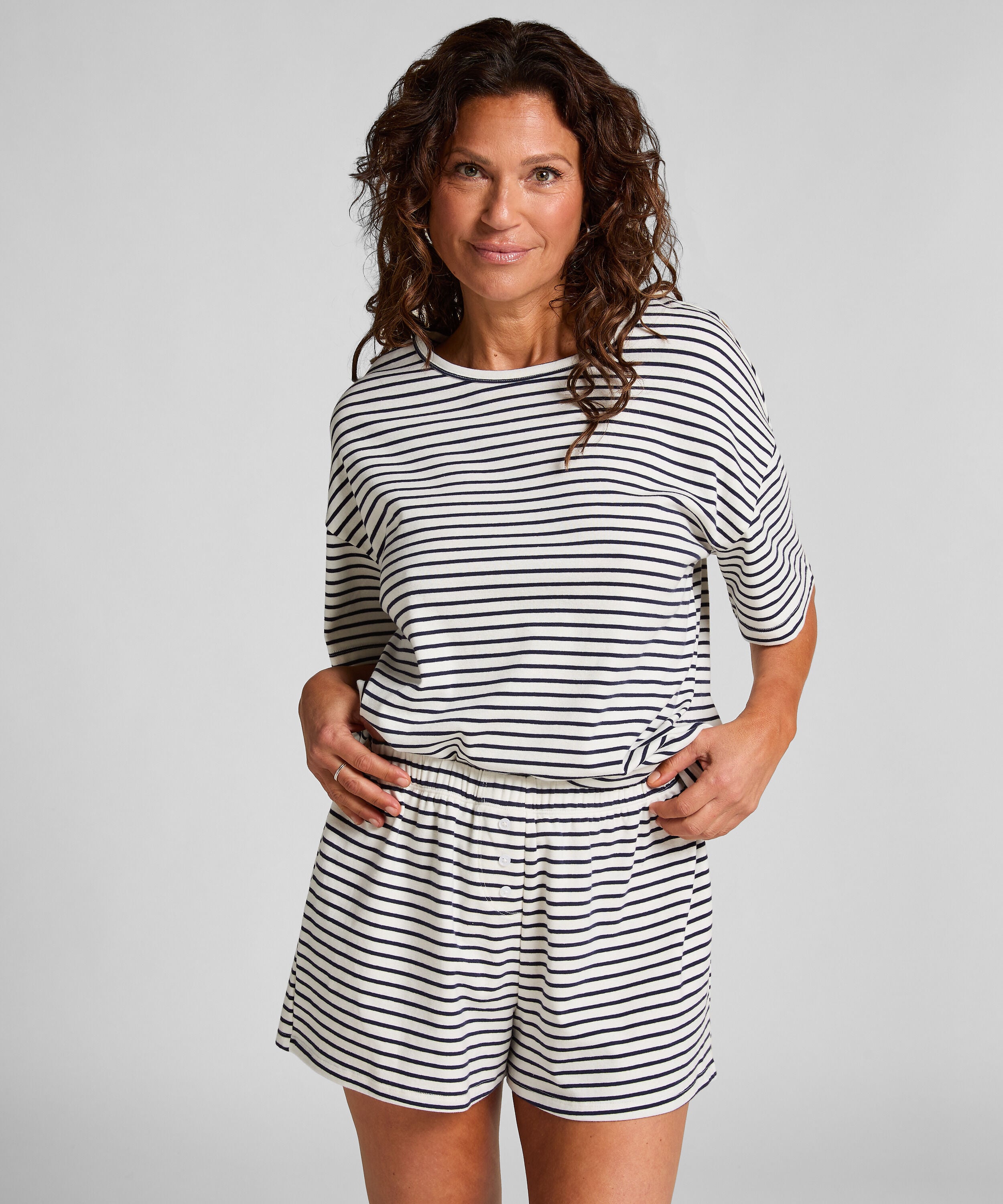 Conjunto de pijama de punto jersey, Azul