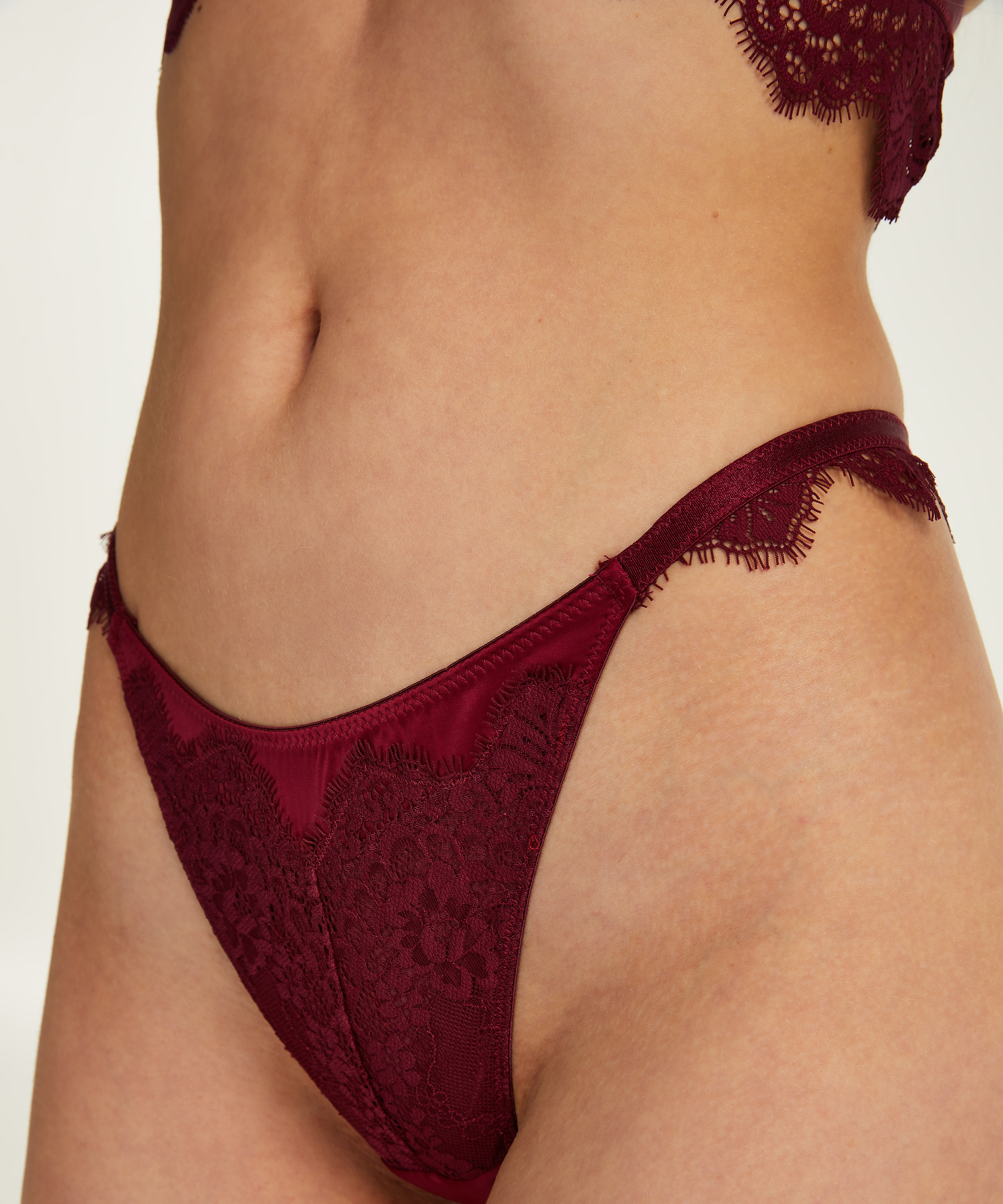 Tanga de cintura alta Violet, Morado, main