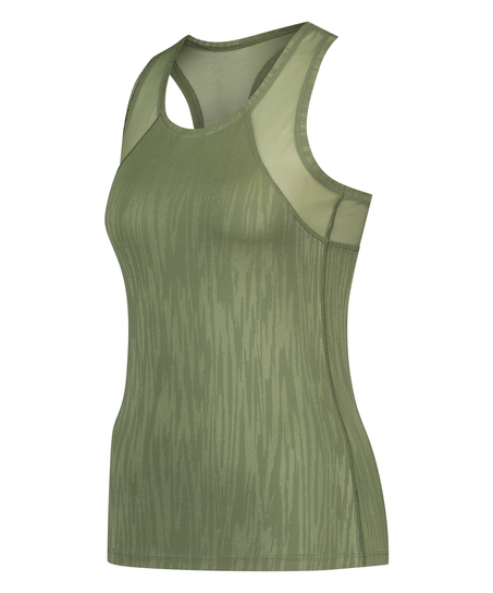 HKMX camiseta de deporte sin mangas, Verde