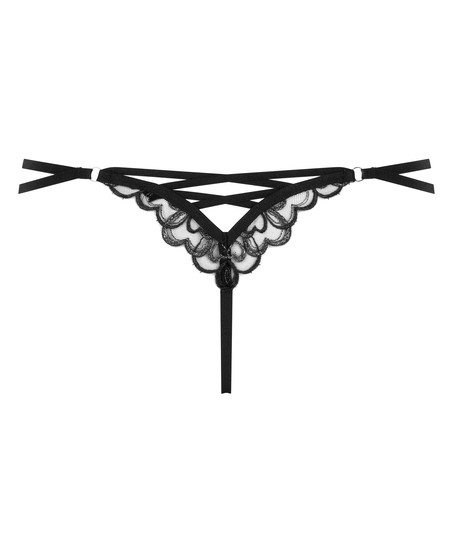 Tanga de Tiro Alto Scarlett, Negro