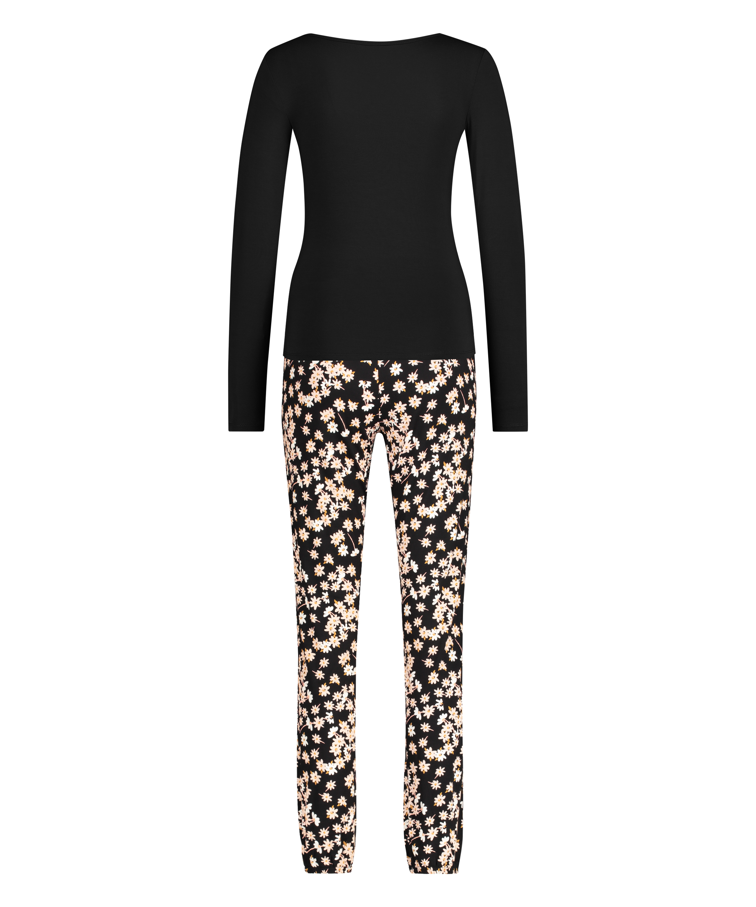 Conjunto de pijama Daisy, Negro, main