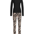 Conjunto de pijama Daisy, Negro