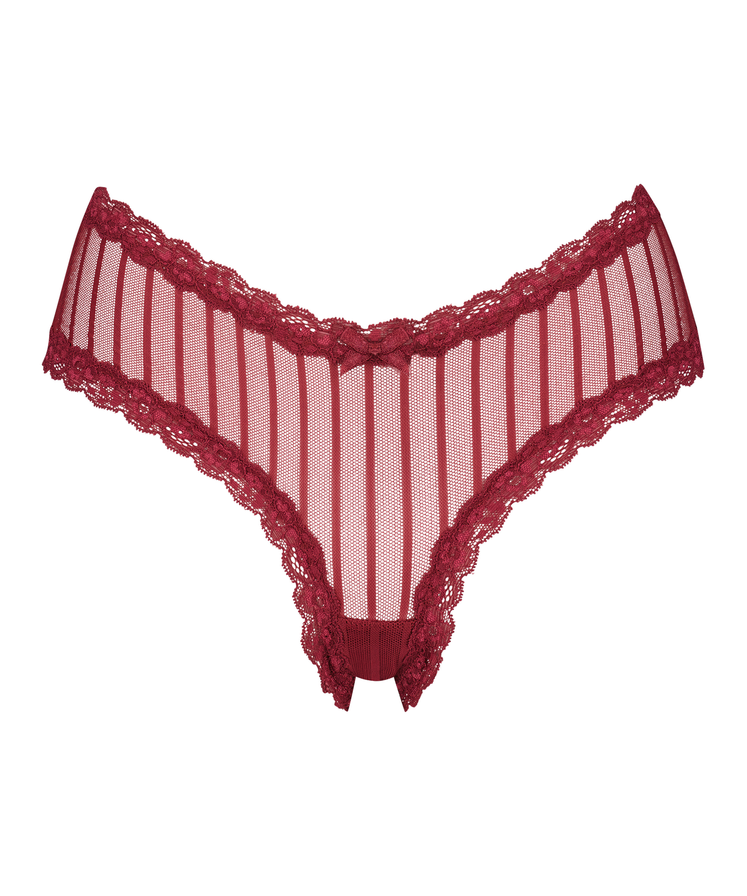 Brasile&ntilde;a en forma de V burn-out mesh, Rojo, main